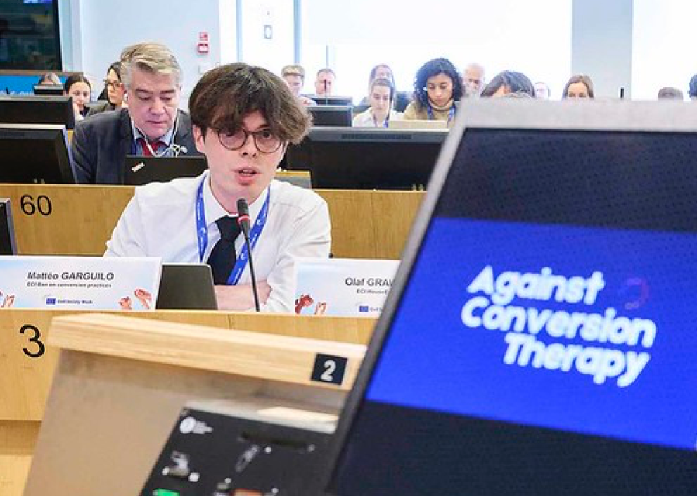 Matteo at the ECI Day, March 2025