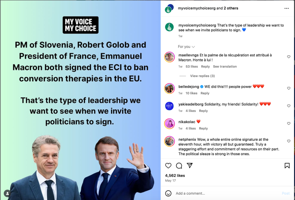 MyVoiceMyChoice supports the ECI.