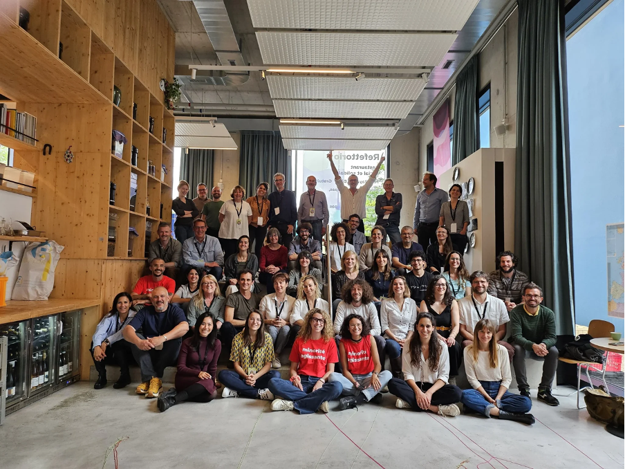 Group photo of Good Food for All team, over 20 people in photo 