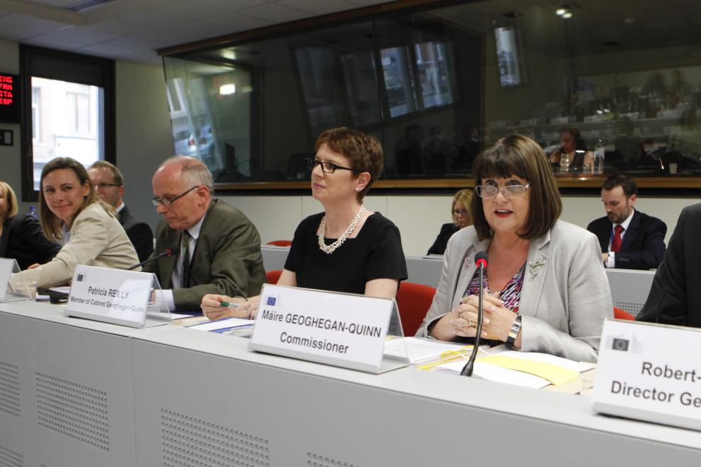 Máire Geoghegan-Quinn, Commissioner for Research, Innovation and Science at the meeting with the ECI organisers at the European Commission. Copyright: European Union, 2014.