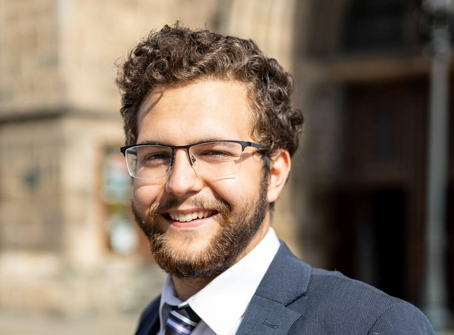 Picture of Lukáš Mikulecký, ECI organiser of the initiative “European Public Social Network”.