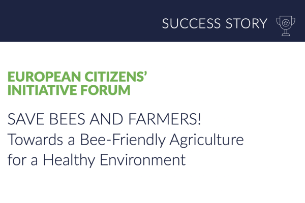 Success Story - Save Bees and Farmers! Towards a Bee-Friendly Agriculture for a Healthy Environment